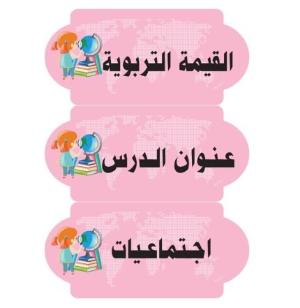 بطاقات السبورة اجتماعيات  (بنات)